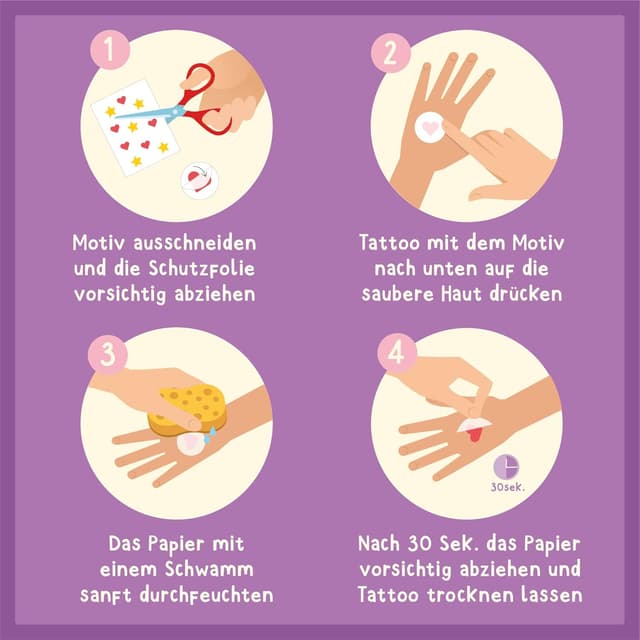 Detalle de Kinder Tattoos Famifidus 120 hautfreundlich