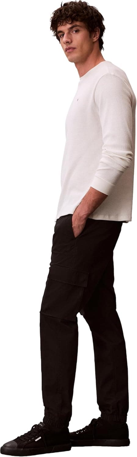 Detalle de Calvin Klein Men’s Comfort Cotton Skinny Fit Cargo Trousers