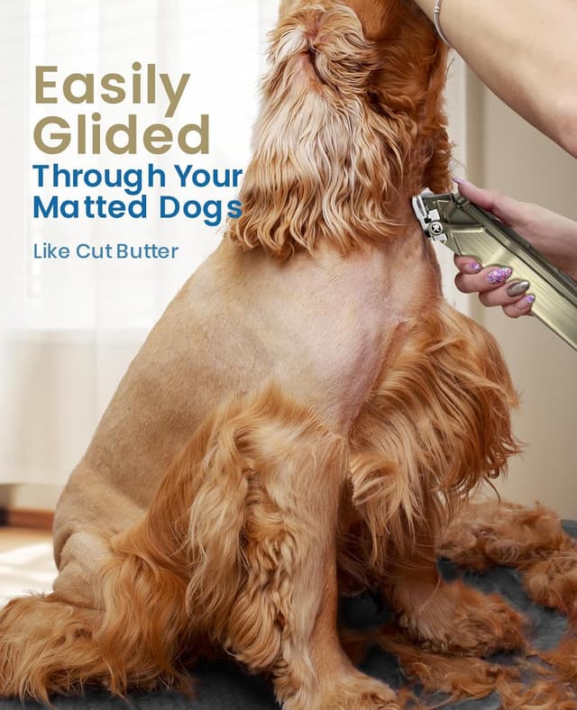 Detalle 2 de Oneisall Dog Clippers for Thick Coats, Low Noise Rechargeable Cordless