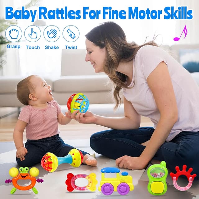 Thumbnail 5 de Baby Rattles Teething Toys 14pc 0-12 Months