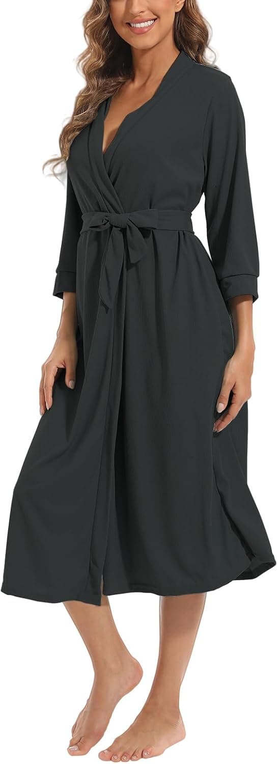 Thumbnail 4 de MAGIC ARMOR Damen Bademantel 3/4 Ärmel S-XXL 🛍