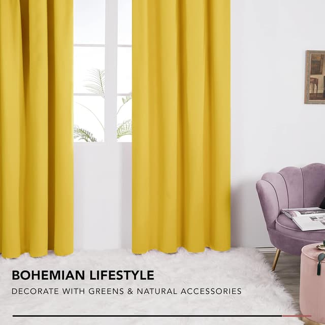 Thumbnail 6 de Deconovo Verdunkelungsvorhang 175x140 cm Dunkelgrau