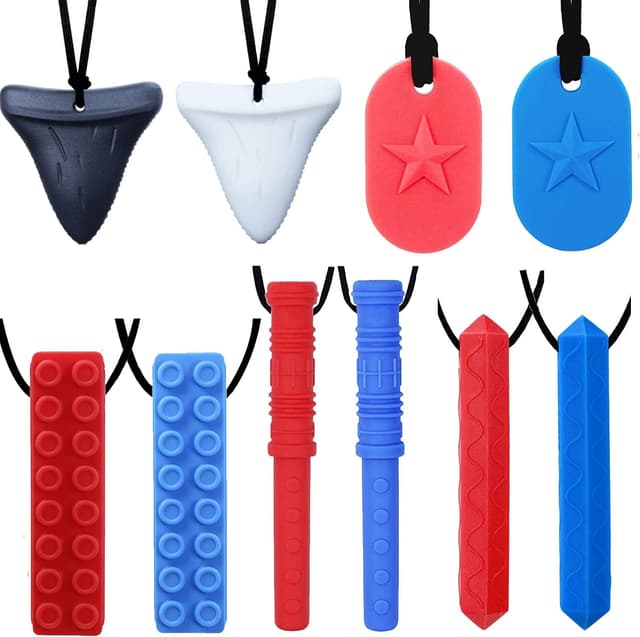 Detalle de GNAWRISHING Chew Necklaces 10pcs for Sensory Kids
