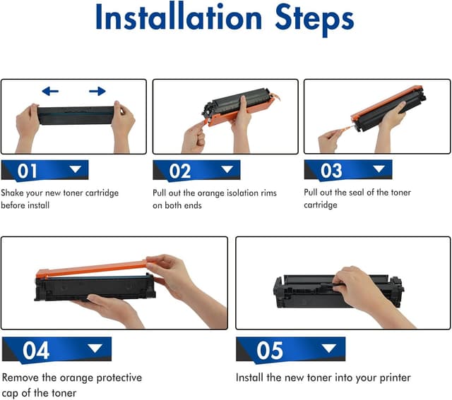 Detalle 2 de 218A Toner Cartridges 4-Pack (Pro MFP 3301 Series) Compatible Replacement for HP 218A (with Chip)