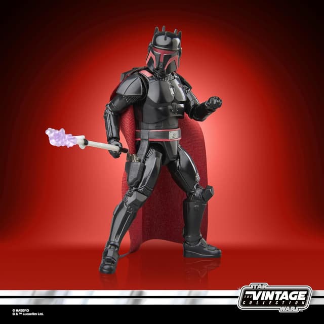Detalle 2 de Star Wars The Vintage Collection Moff Gideon (armatura Dark Trooper) Hasbro, action figure 9,5 cm