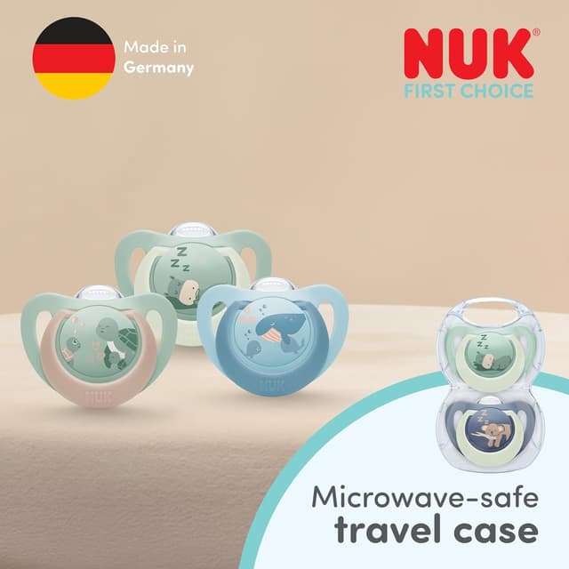 Thumbnail 6 de NUK First Choice 0-6m Orthodontic Dummies 4 Pack