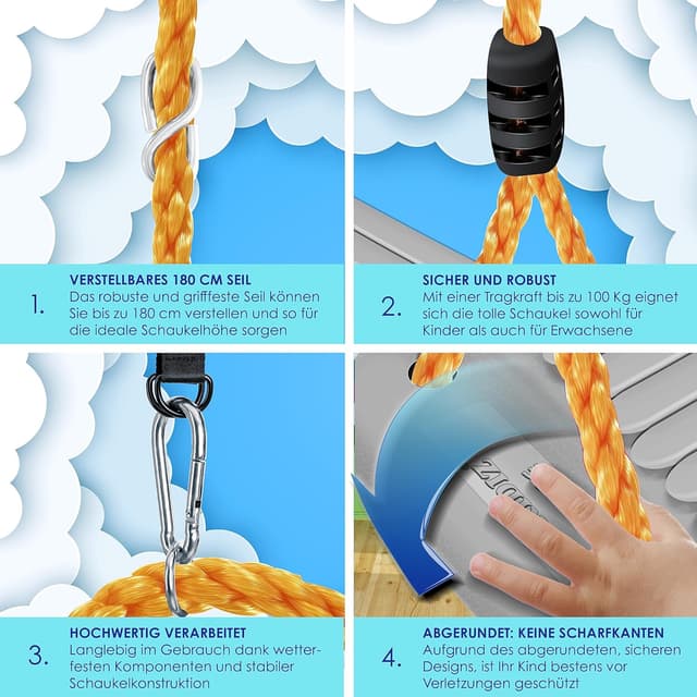 Thumbnail 3 de KIDIZ Schaukel Garten 100 kg