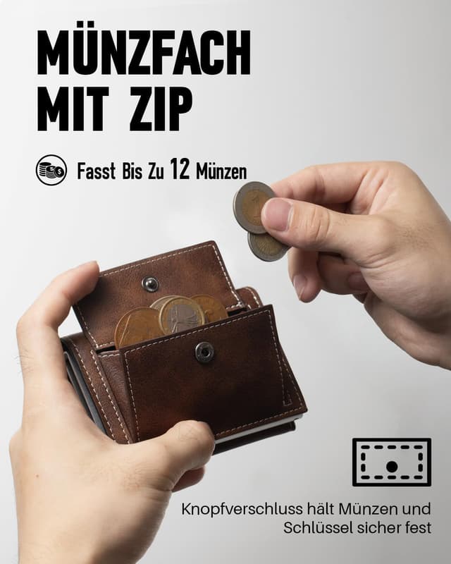 Detalle 2 de MYSHION Herren-Geldbörse mit RFID 10,3 cm