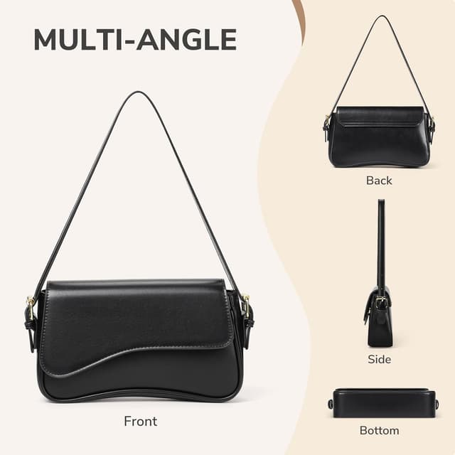 Detalle de Etercycle Women’s Shoulder Bag Y2K Hobo Clutch Crossbody (PU leather look)