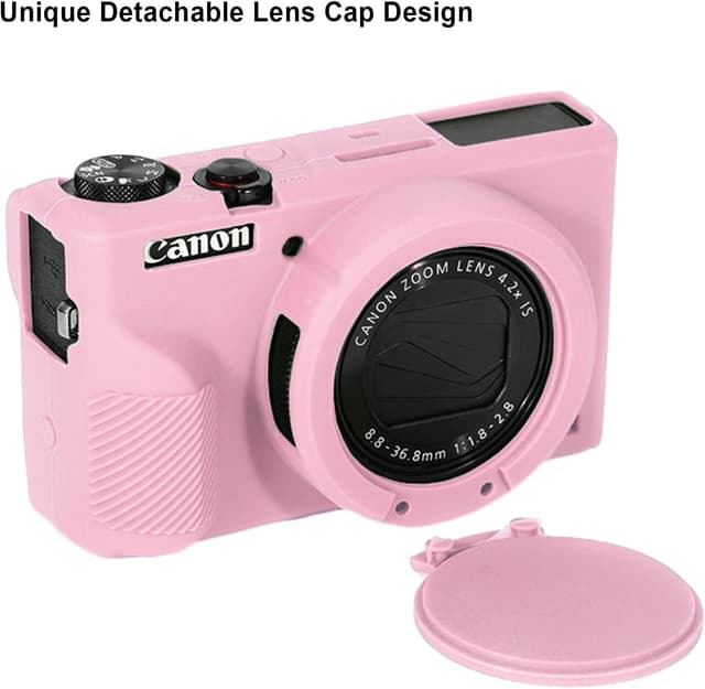 Thumbnail 2 de Canboc Fall für Canon PowerShot G7X Mark III Silikonhülle rosa