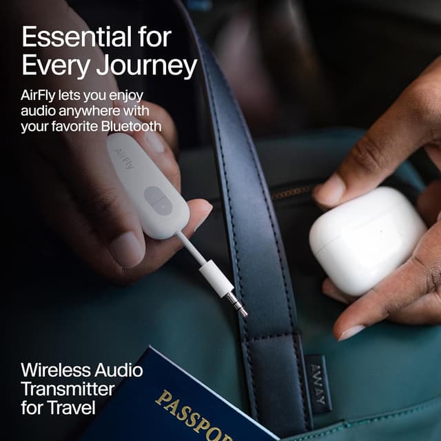 Detalle 2 de Twelve South AirFly SE Bluetooth Wireless Transmitter/Adapter für AirPods & kabellose Kopfhörer