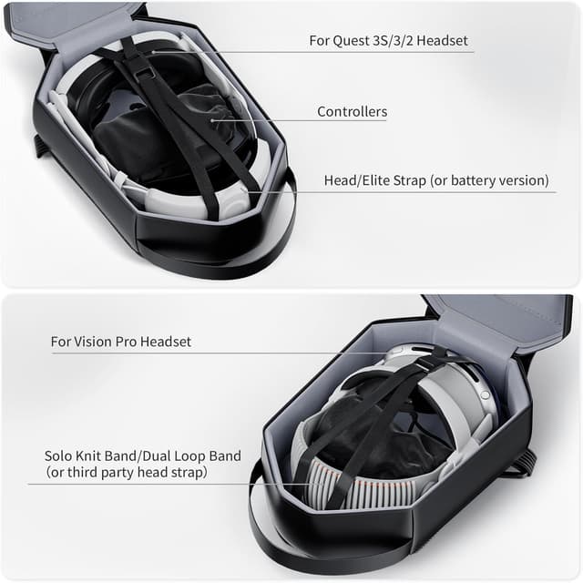 Detalle de Hard VR carrying case for Quest 3S