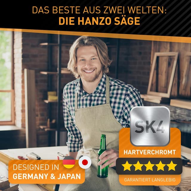 Thumbnail 5 de HARDTWERK Japansäge Hanzo klappbar (RYOBA, doppelseitig) 240 mm aus SK4 Karbonstahl