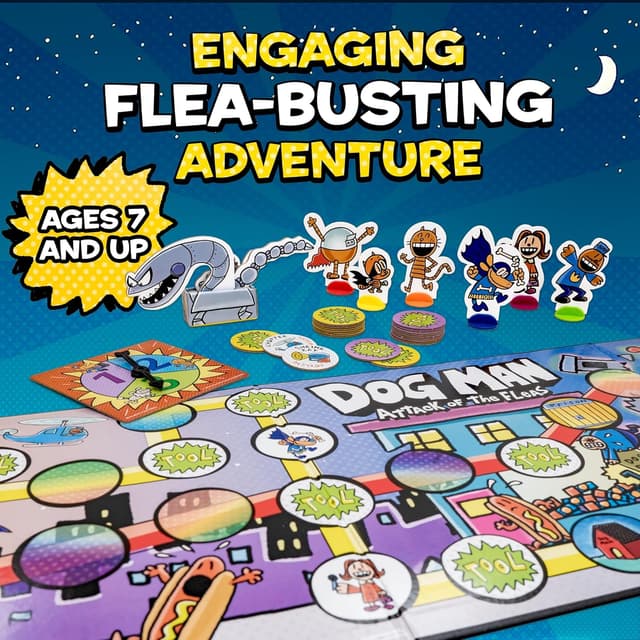 Thumbnail 6 de University Games Dog Man: Attack of The Fleas (UG-07010) Strategic Game for Ages 7+