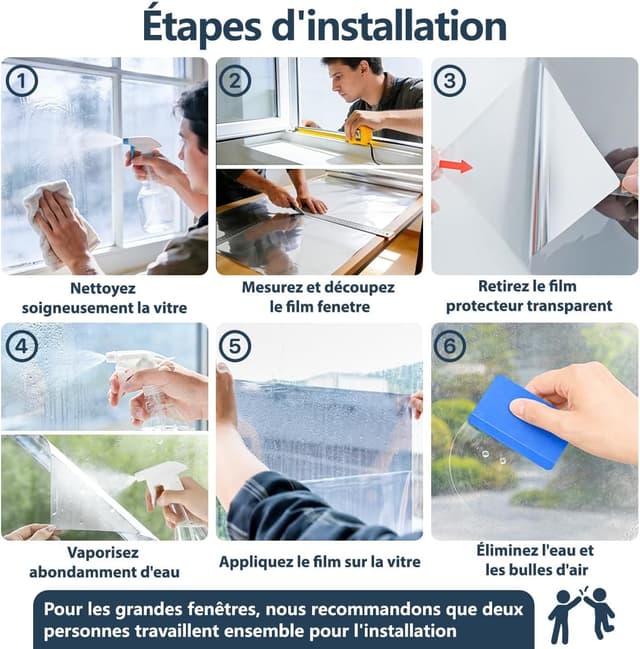 Thumbnail 6 de Zindoo Film fenêtre anti-regard 75x400 cm