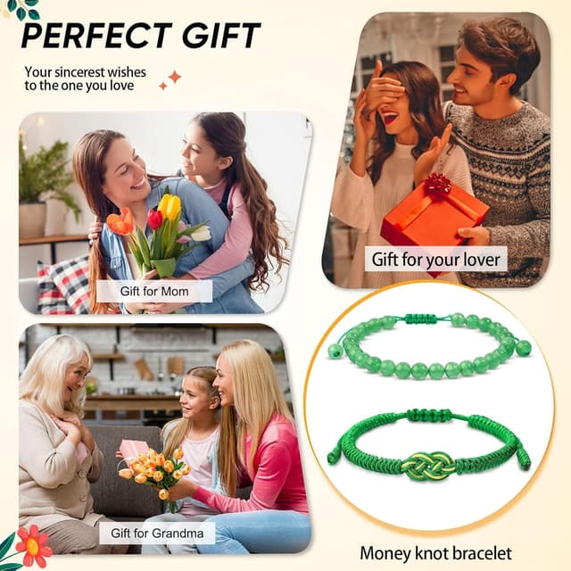 Thumbnail 6 de Natürlicher grüner Jade Armreif 8 mm