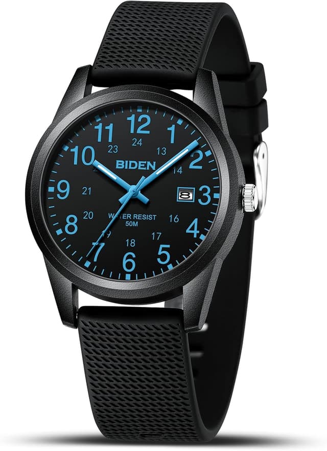 Detalle de Herren Analog-Quarz-Armbanduhr mit 30 m Wasserdichtem Silikonarmband (Mode Designer Uhr)