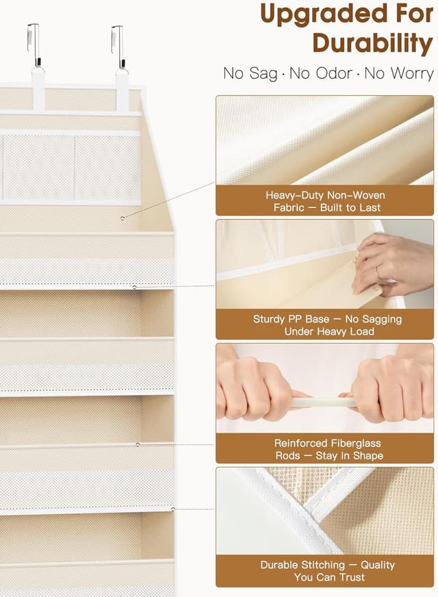 Thumbnail 3 de Criusia Over the Door Organizer 6-Shelf