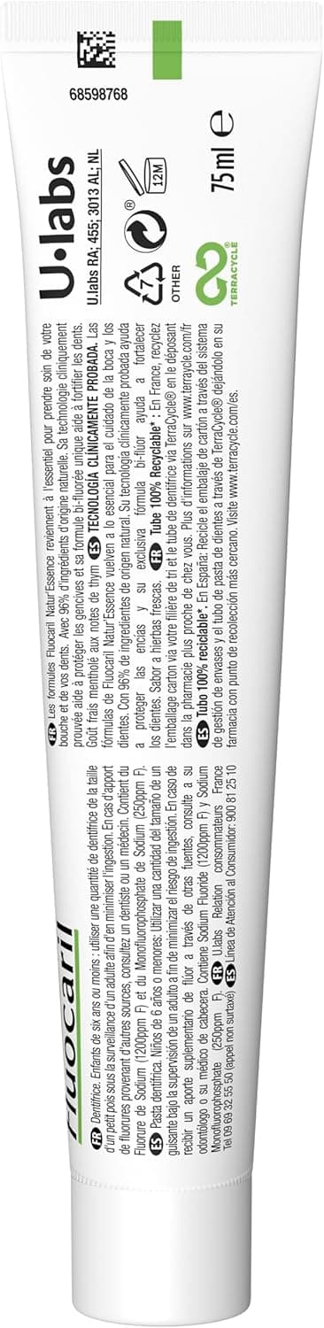 Detalle de Fluocaril B-Fluore Natur Essence Cura Totale 75 ml