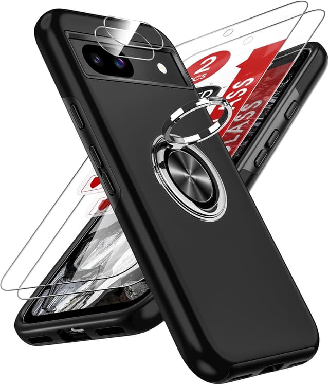 Detalle de Pixel 8a phone case with screen protection