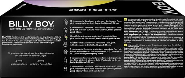 Thumbnail 1 de BILLY BOY Alles Liebe Kondome 50er