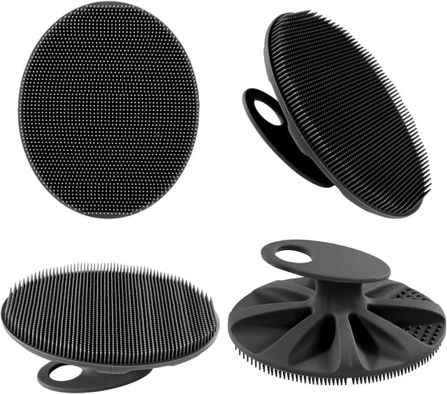 Thumbnail 6 de INNERNEED Soft Silicone Body Scrubber Handheld Shower Brush (Black) for gentle cleansing and exfoliation