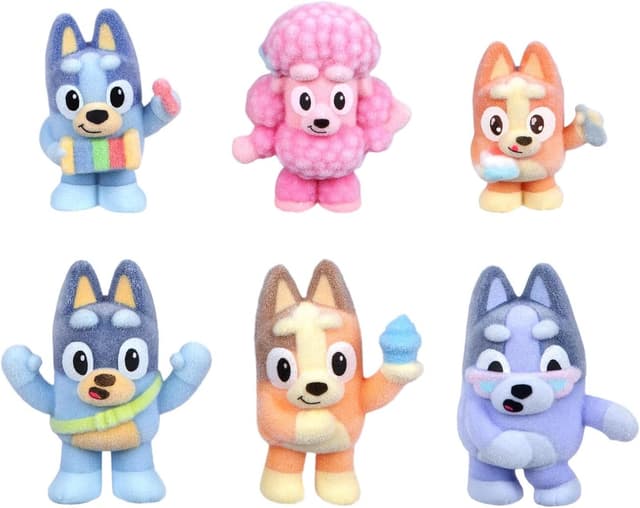 Detalle de Bluey Fuzzies Deluxe Figure Pack 6 mini-figures