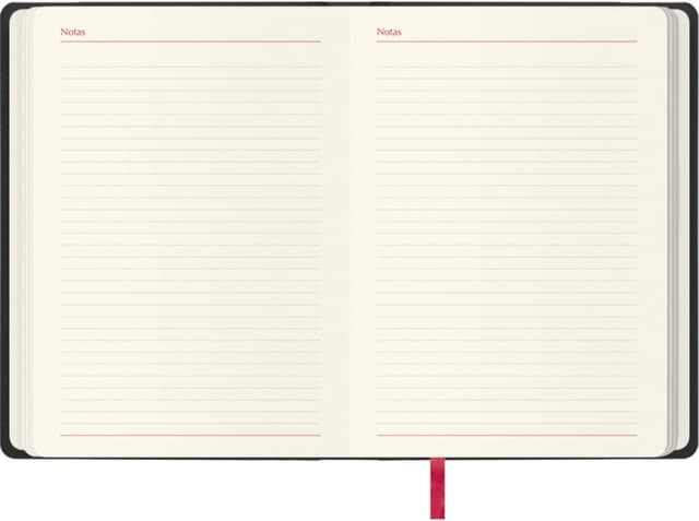 Detalle de DOHE Agenda 2026 – Wochenansicht vertikal, Hardcover, 17×24 cm, 12 Monate (Januar bis Dezember) – Manaos Schwarz