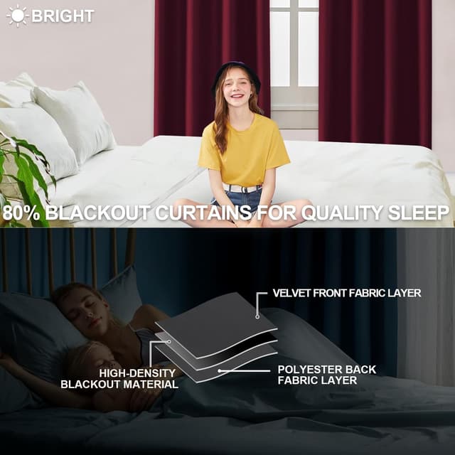 Thumbnail 3 de Ystyle Rideau Occultant Lot De 2 140x280cm