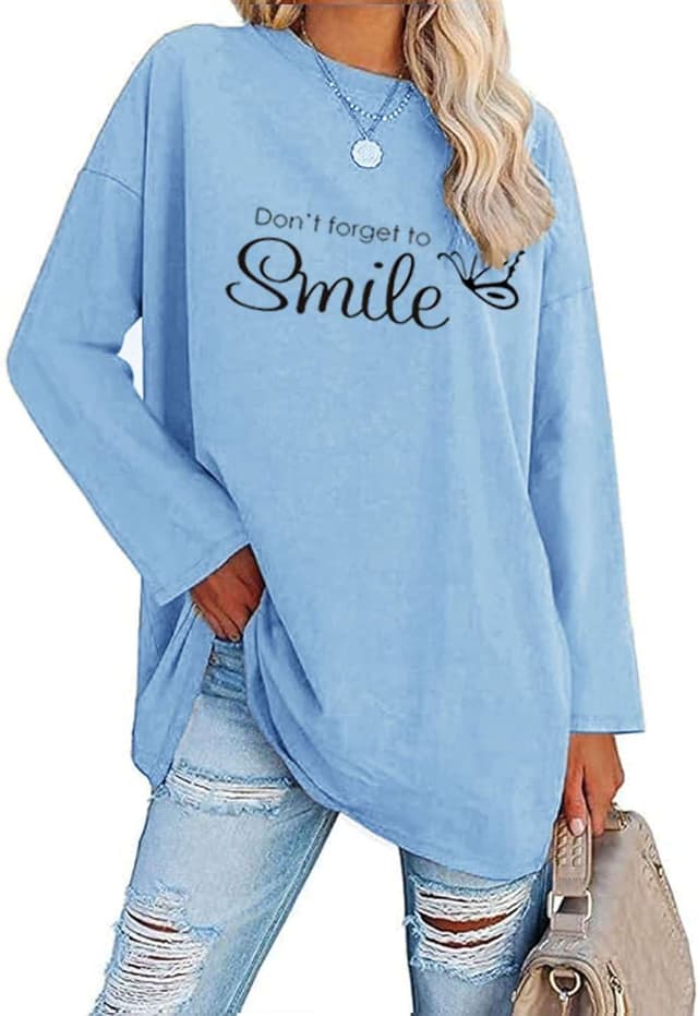 Thumbnail 5 de Baumwoll Damen Oversize Shirt Langarm