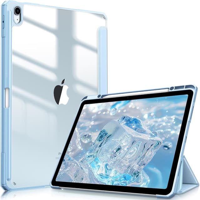 Detalle de FINTIE Hybrid Case for iPad Air 13-inch (M4 2026 / M3 2025 / M2 2024) with Pencil Holder & Auto Wake/Sleep – Sky Blue