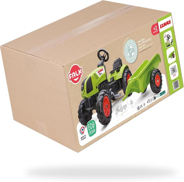 Thumbnail 3 de Falk 2040A Trattore a pedali Claas con rimorchio