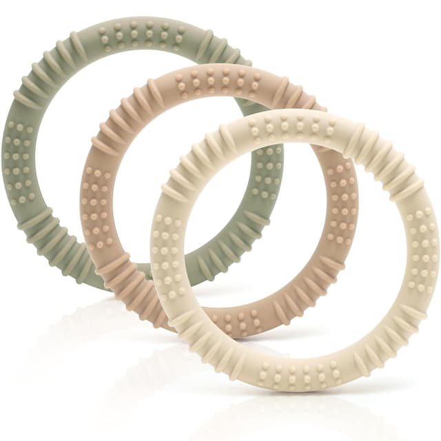 Detalle de CAJA Beißring Baby 3er Set Silikon BPA-frei