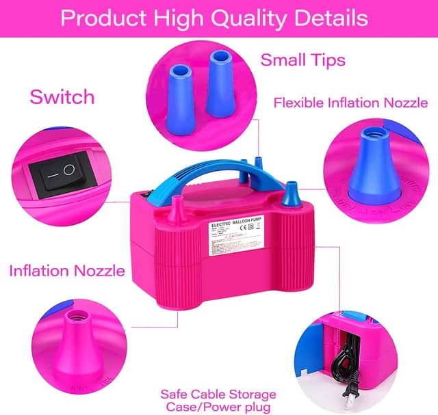 Thumbnail 1 de Wetisedg Electric Balloon Pump Dual Nozzle 600W