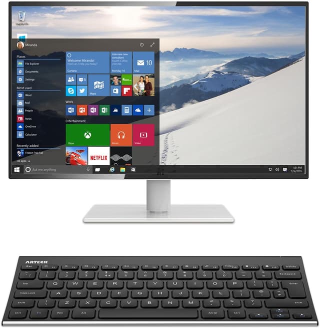 Thumbnail 6 de Arteck 2.4G Wireless Stainless Steel Keyboard 6‑Month Battery ⌨