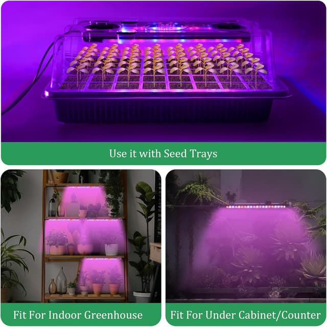 Detalle 2 de Verdenu Seed Trays grow light 80 cells