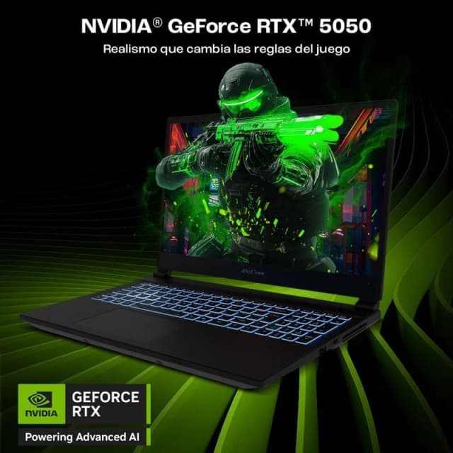 Detalle de PCCom Revolt 5050 con AMD Ryzen 7 y GTX 5050 🚀