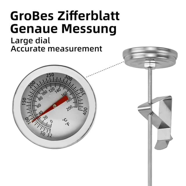 Thumbnail 2 de Milch Thermometer Edelstahl 0–200℃