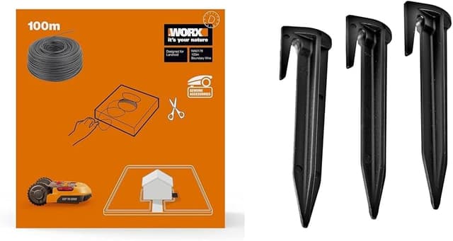 Detalle de WORX WA0178 filo perimetrale da 100 m per robot rasaerba Landroid, colore nero