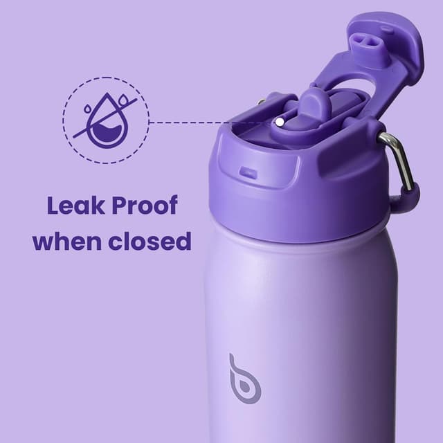 Detalle de Insulated water bottle 700ml Straw lid