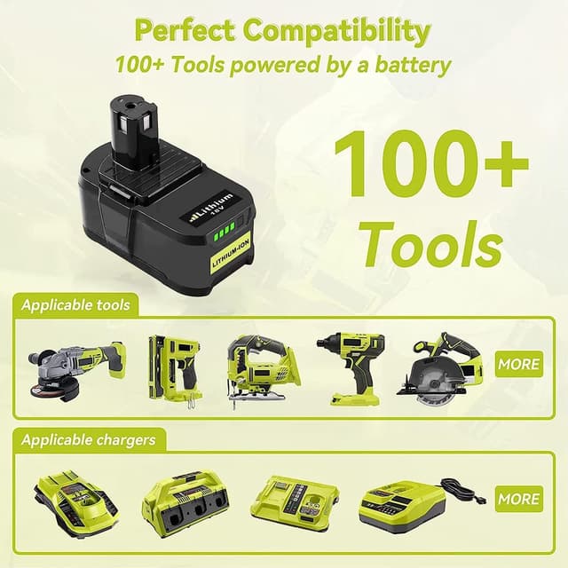 Thumbnail 5 de 2X 18V 5.5Ah P108 Replacement Battery