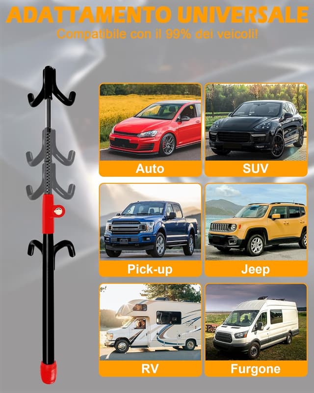 Thumbnail 4 de Tevlaphee Bloccasterzo 4 ganci per volante fino a 41,5 cm