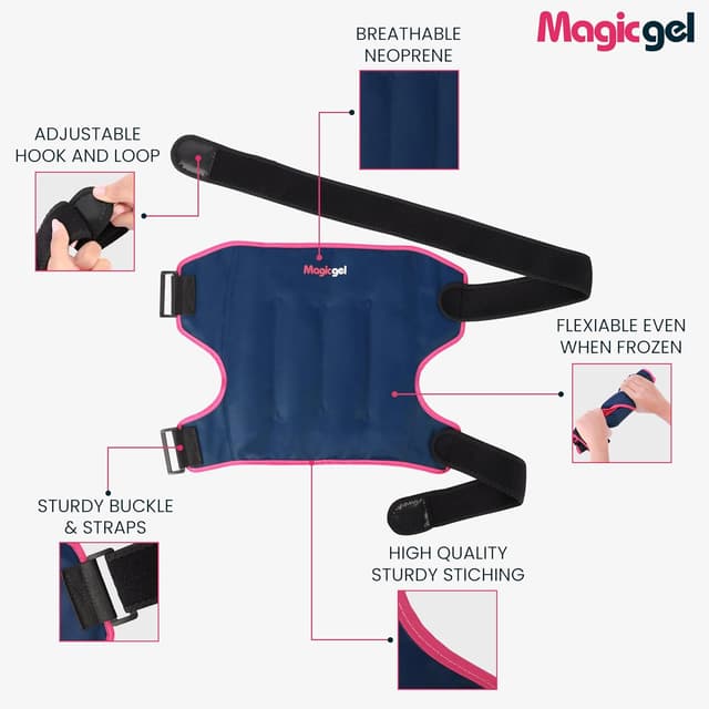 Detalle de Magic Gel Extra Large poche de glace en gel pour la hanche avec sangle réutilisable