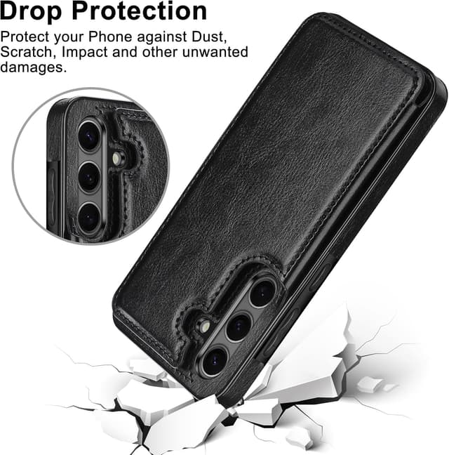 Thumbnail 4 de Coolden Leder Flip Hülle Galaxy S24