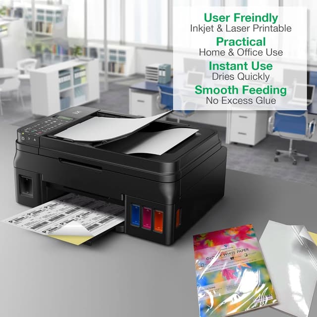 Detalle de Printable glossy sticker paper A4