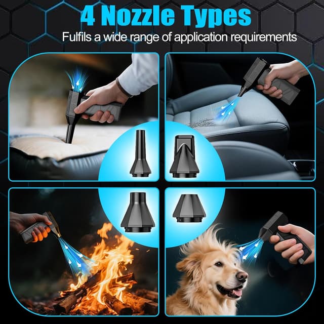 Thumbnail 5 de Air Duster 130000RPM Portable 3‑Gear