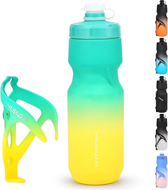 Detalle de Bike water bottle holder 24 oz, leak-proof