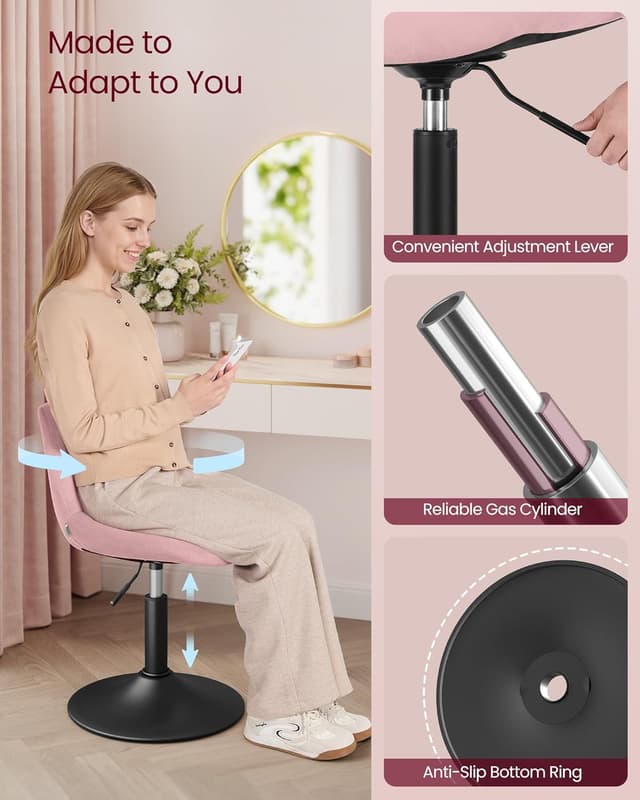 Thumbnail 6 de VASAGLE Dressing Table Chair 360° Swivel