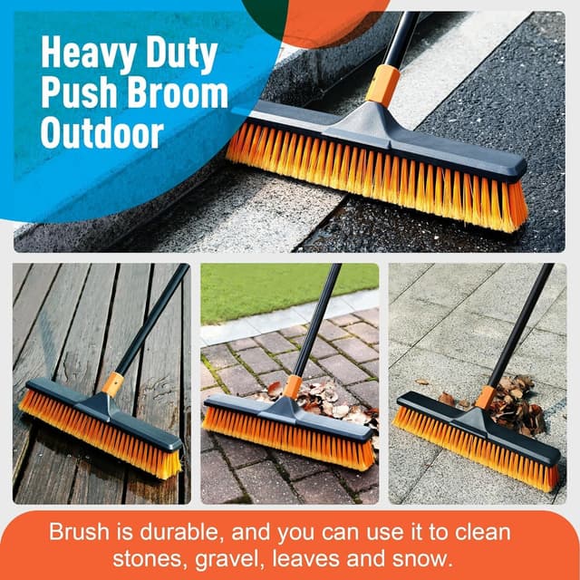 Thumbnail 3 de Garden Broom Heavy Duty 66 in outdoor brush 🧹