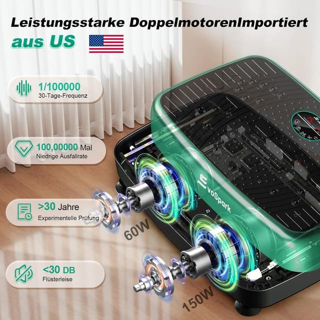 Detalle 2 de EvoSpark Vibrationsplatte 450 LBS 🏋